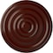Ekena Millwork Carton Ceiling Medallion (For Canopies up to 3 3/4"), 17 3/4"OD x 1 3/8"P, Brushed Mahogany CM18CABMF - alternate 1